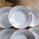 Assiettes creuses x6 porcelaine de St Amand