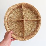Rustic French Provence Wicker Basket Centerpiece / Vide-Poche – Mid 20th Century