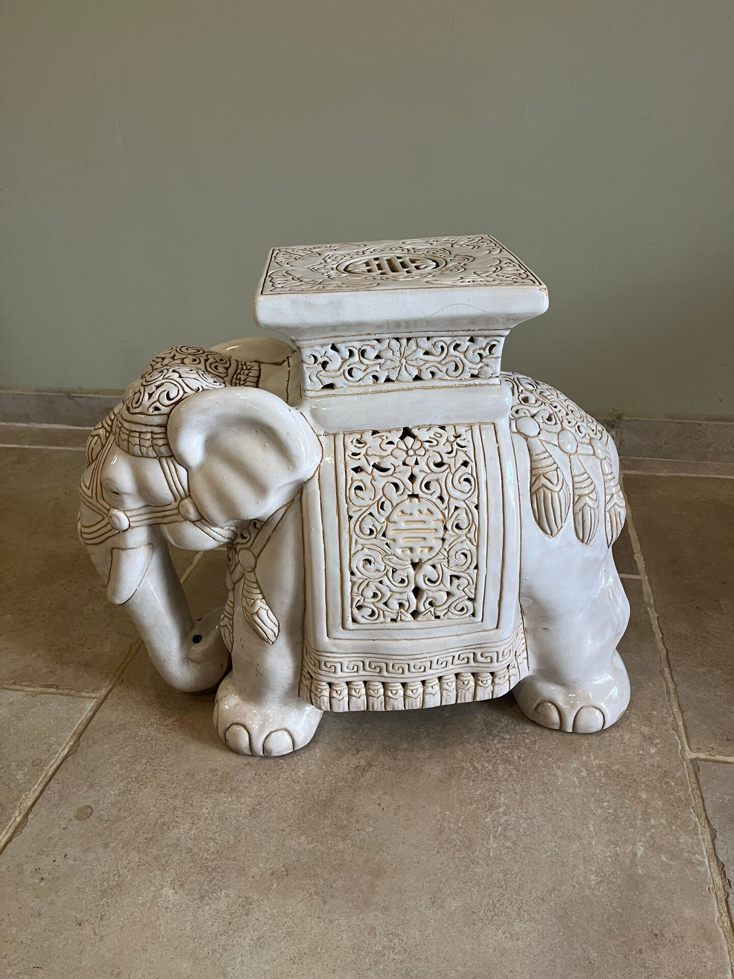 Vintage ceramic elephant