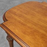 French Empire‑Style Oak Side Table with Gilt Details, ca. 1900