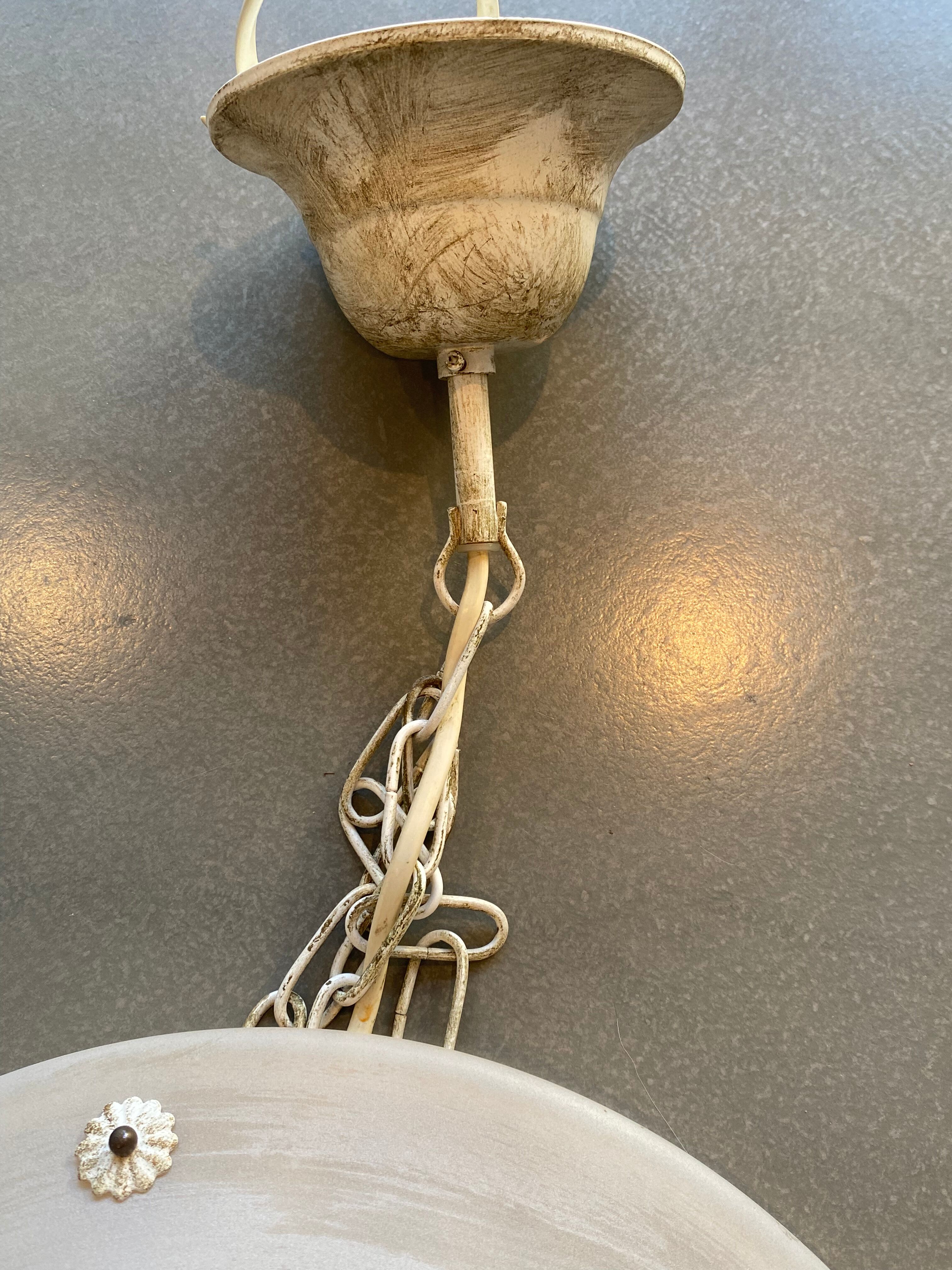 Suspension vasque art deco glass