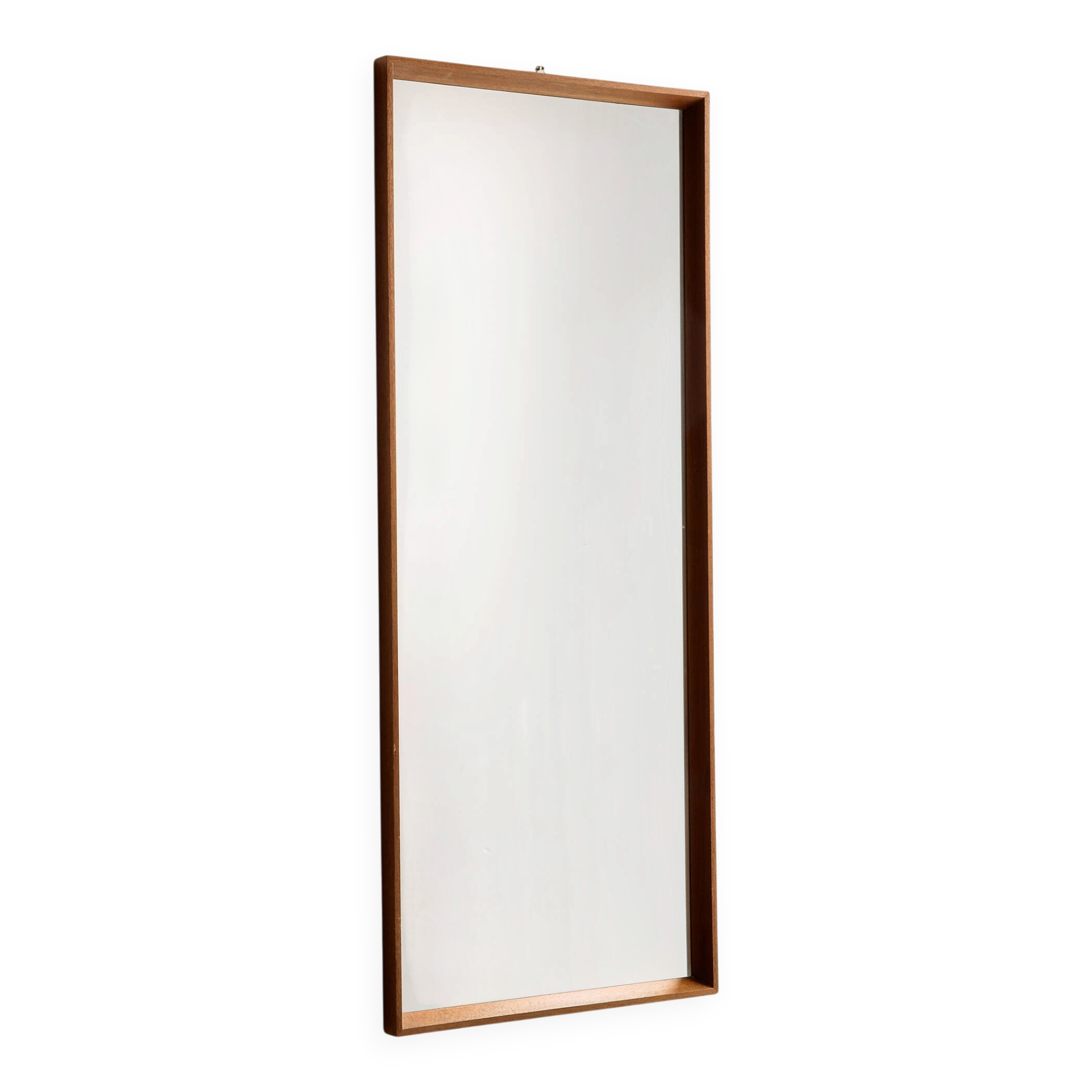 Miroir encadré en teck