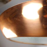 Copper UFO chandelier Bauhaus by Josef Hurka, 1930s