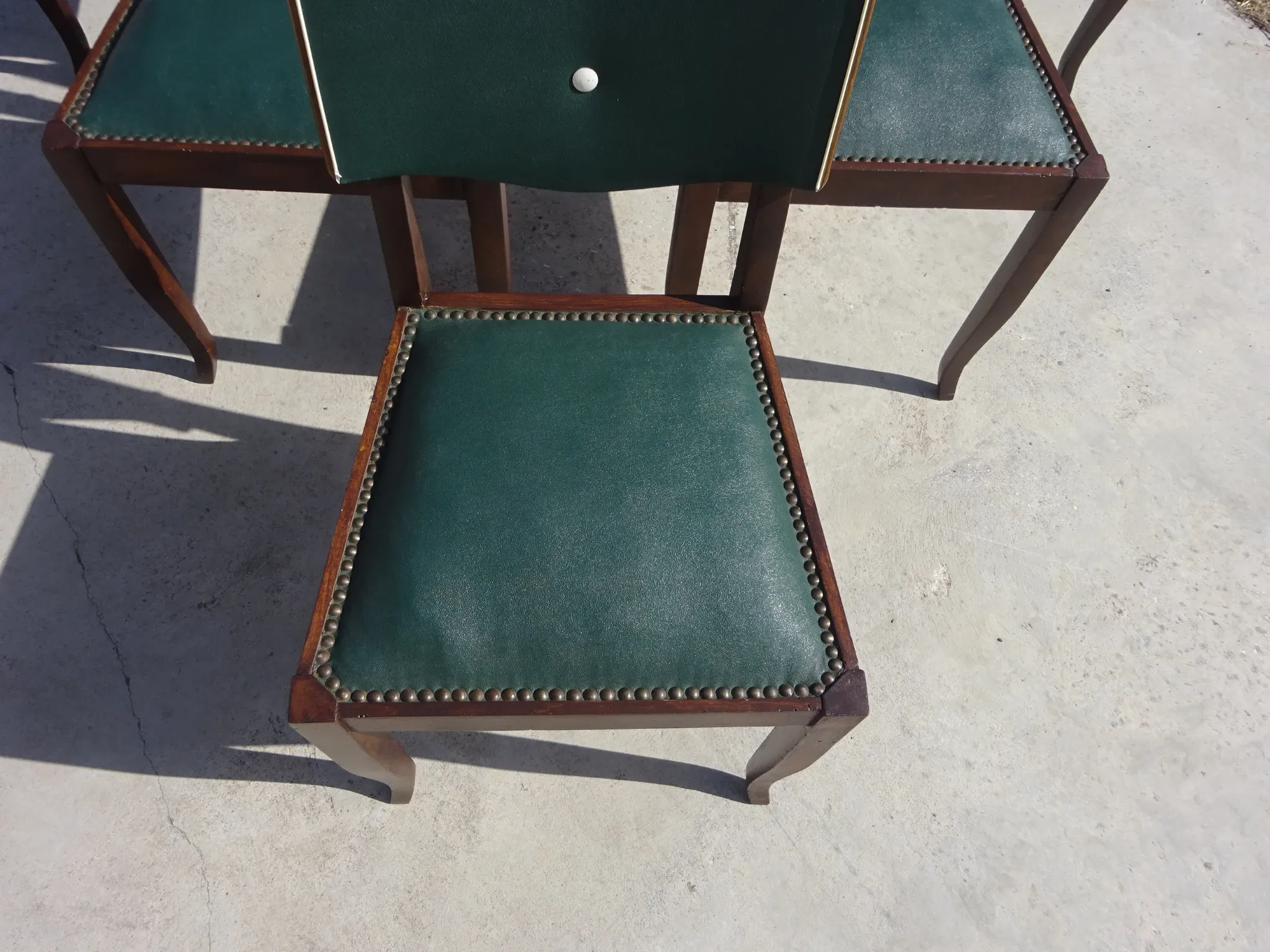 Chaises Art Déco restaurées, lot de 6