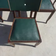Chaises Art Déco restaurées, lot de 6