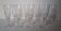 8 crystal Champagne flutes from Baccarat Saint Louis, 19th century.