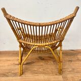 Vintage rattan armchair