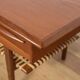 Mid-Century Teak & Rattan Coffee Table, Denmark, 1960s
