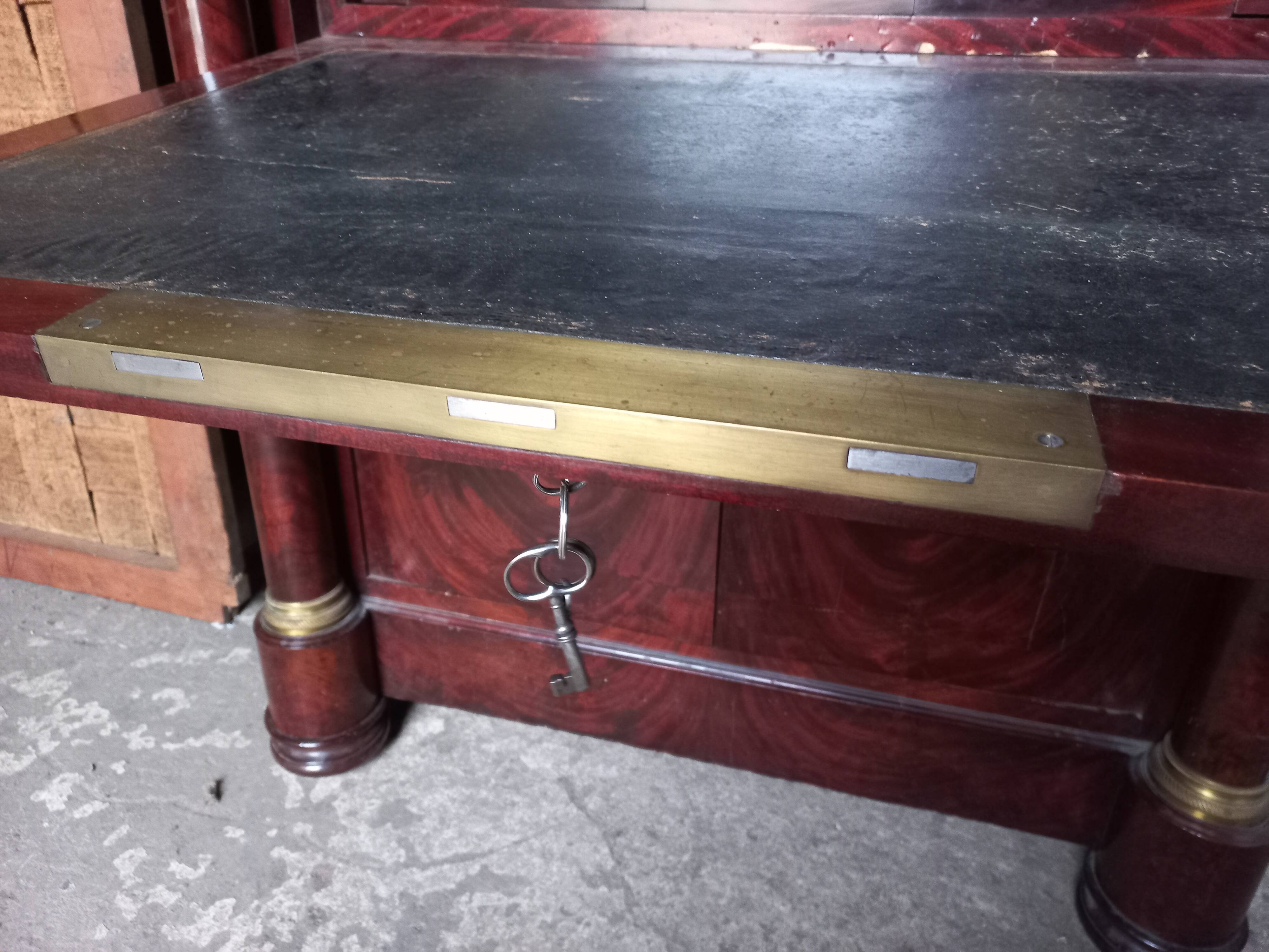 Empire Period Corinthian Bronze Secretary