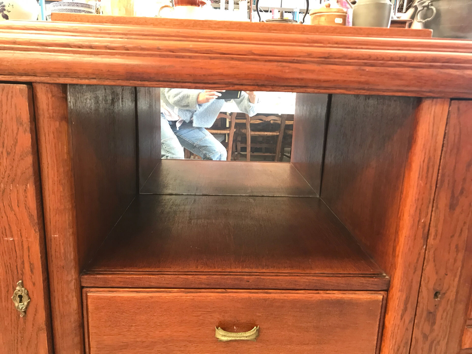 Art Deco provincial oak sideboard