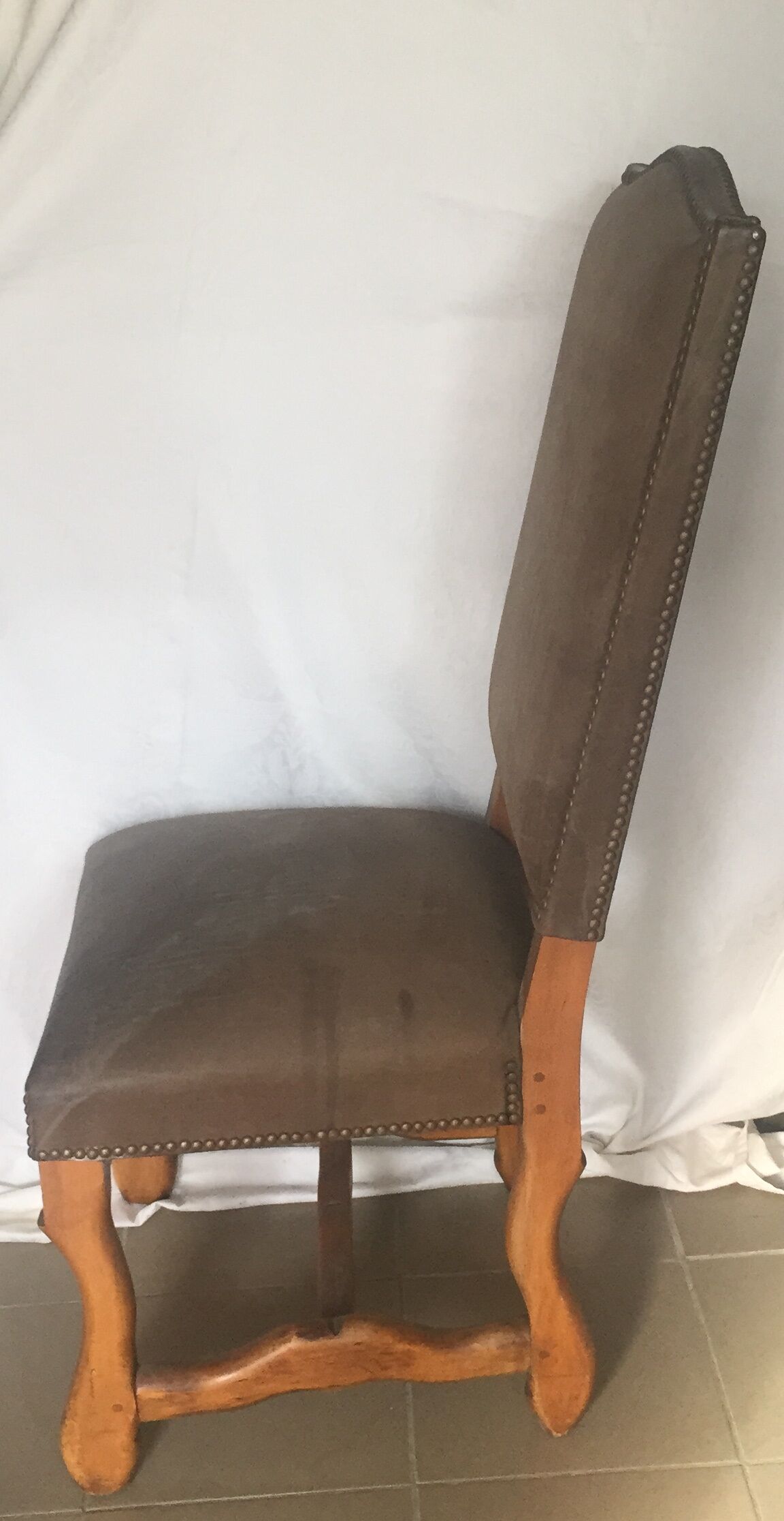 Returned leather chair