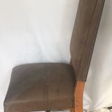 Returned leather chair
