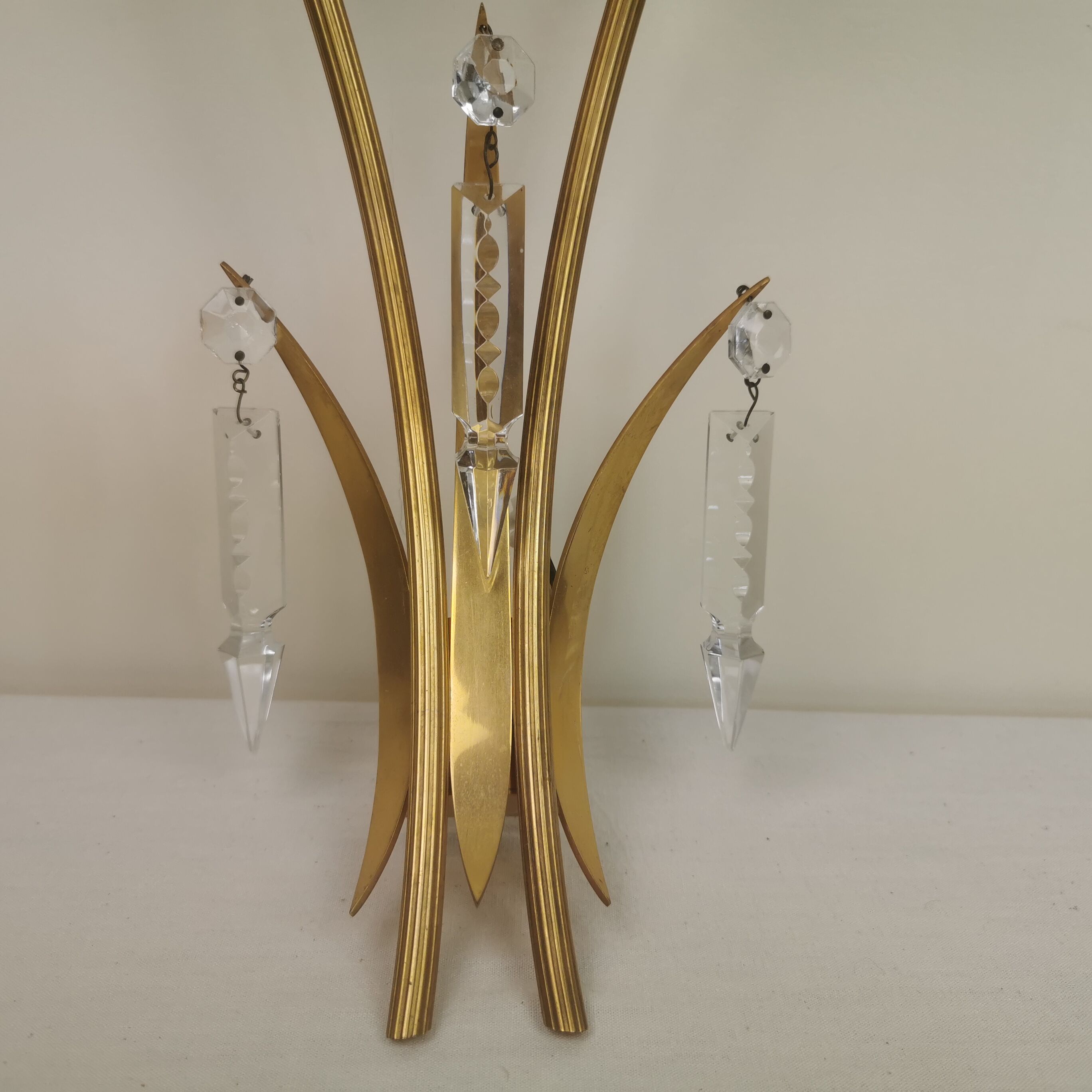 Double bronze sconce