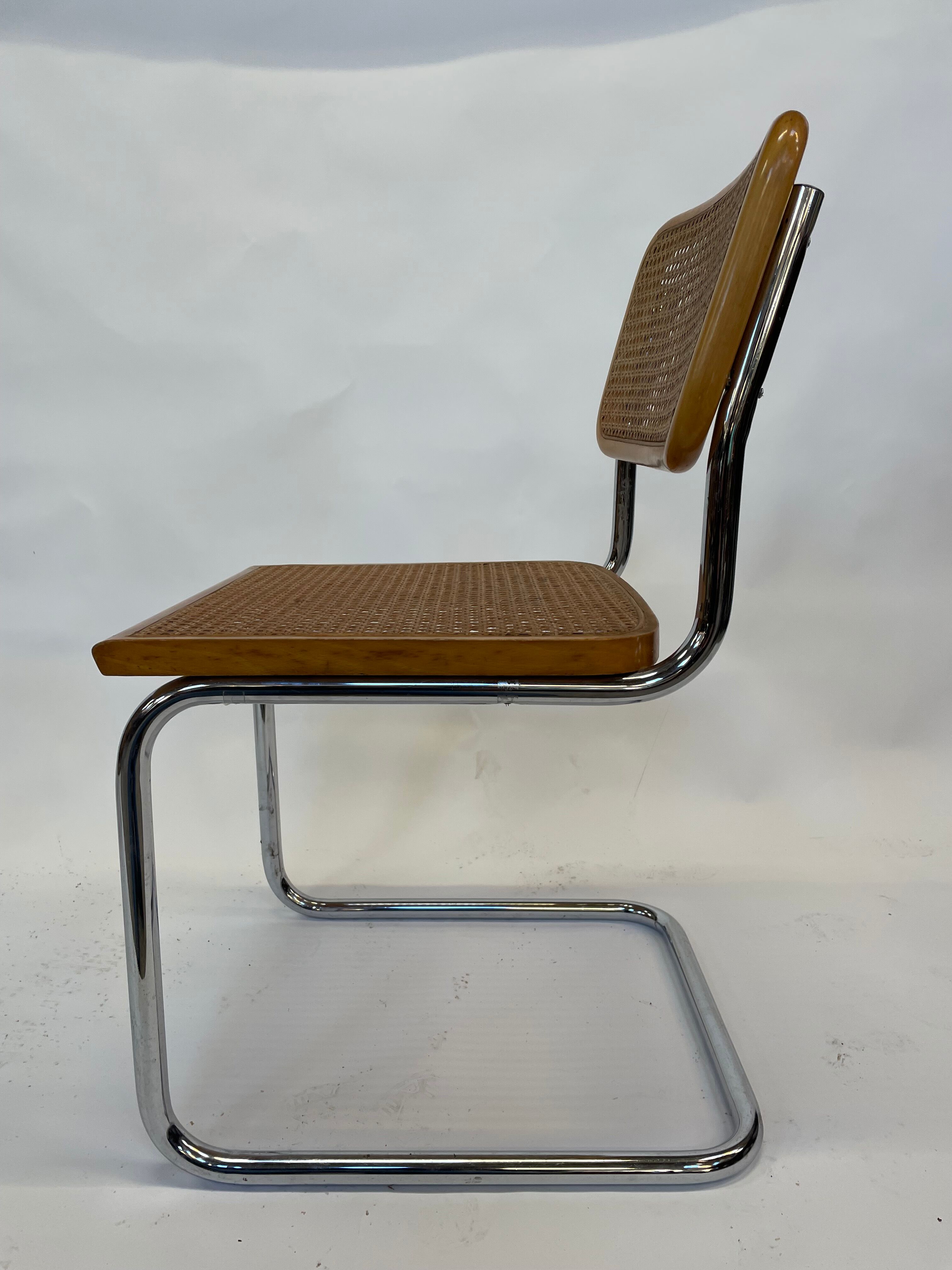 Cesca design chair b32 model in chrome