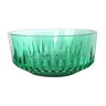 Saladier en verre vert Arcoroc, vintage des années 70