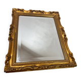 Beveled gold mirror