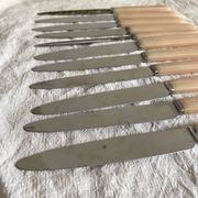 Vintage resin and stainless steel knives