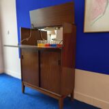 Bar furniture from the 60s Scandinavian in exotic teak vintage design
