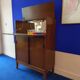 Bar furniture from the 60s Scandinavian in exotic teak vintage design