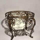 Table basse vintage fer forgé -1940