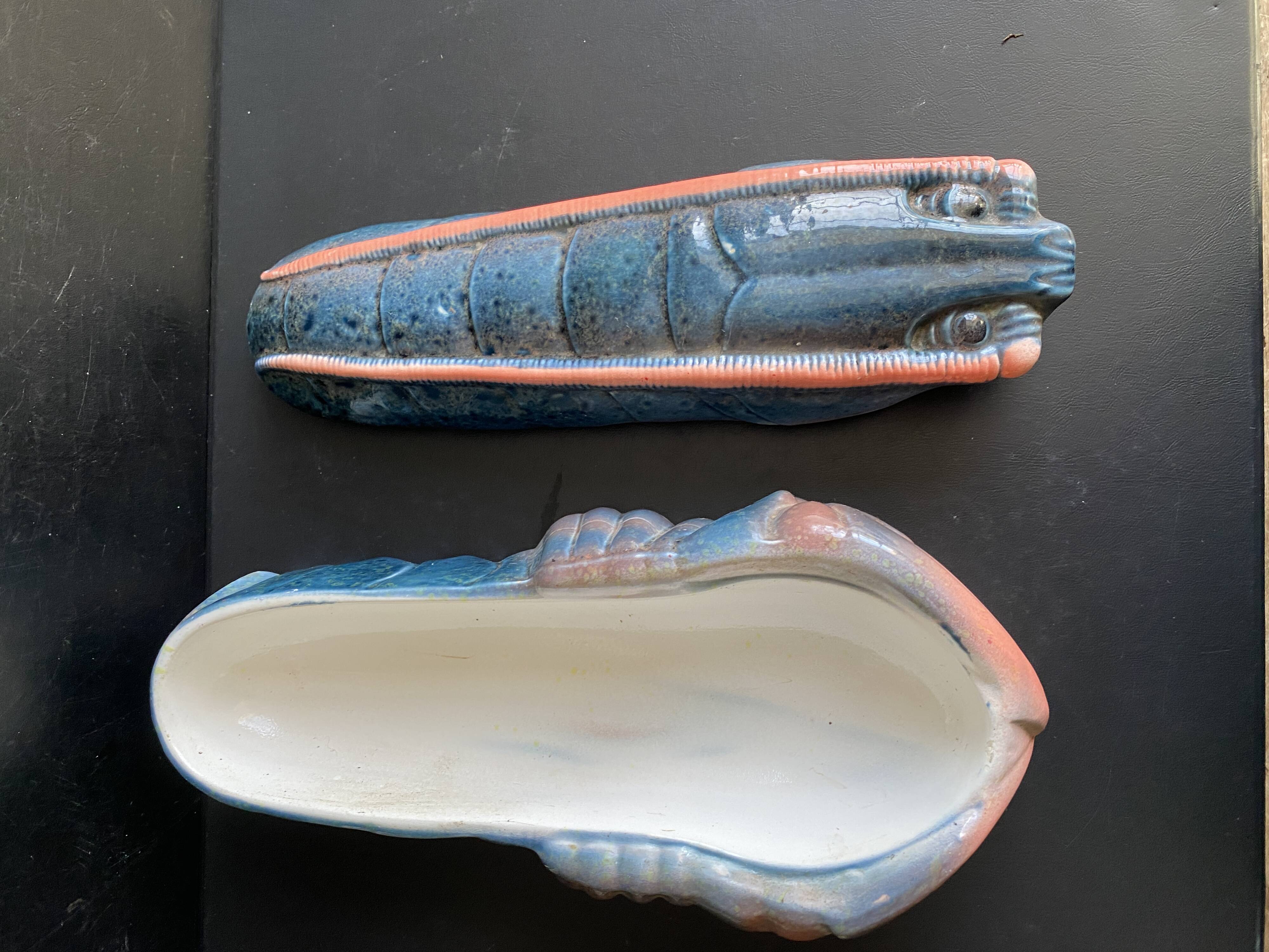 Lobster Terrine Vintage Ceramic - Michel Caugant