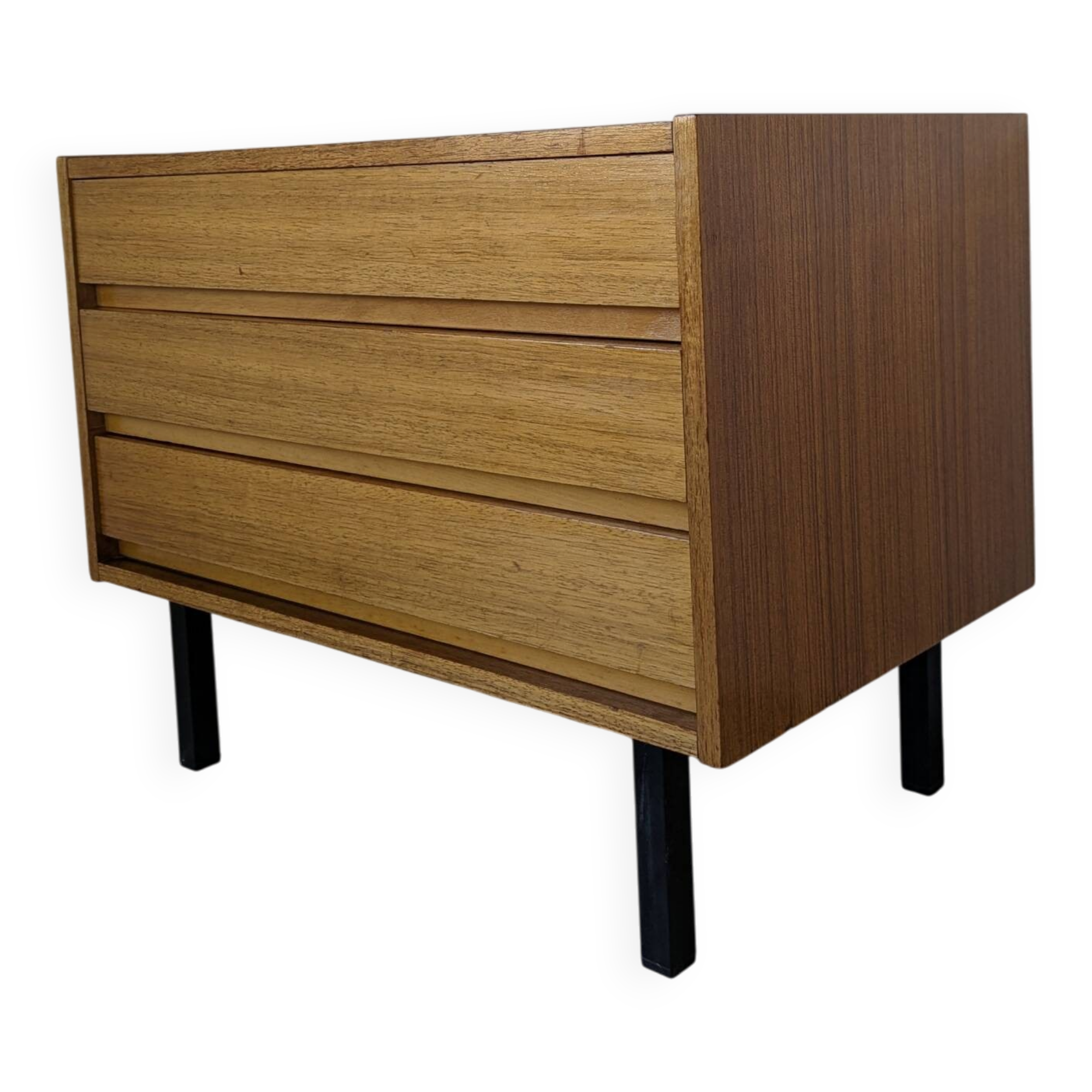 Small chest of drawers, bedside table from the 60s, rosewood.