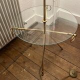 Brass and glass floor lamp 60s