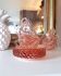 6 Rosaline LUMINARC pink glass tea cups and saucers made in France
