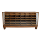 Antique British maple & oak haberdashery cabinet or shop counter, 1930s