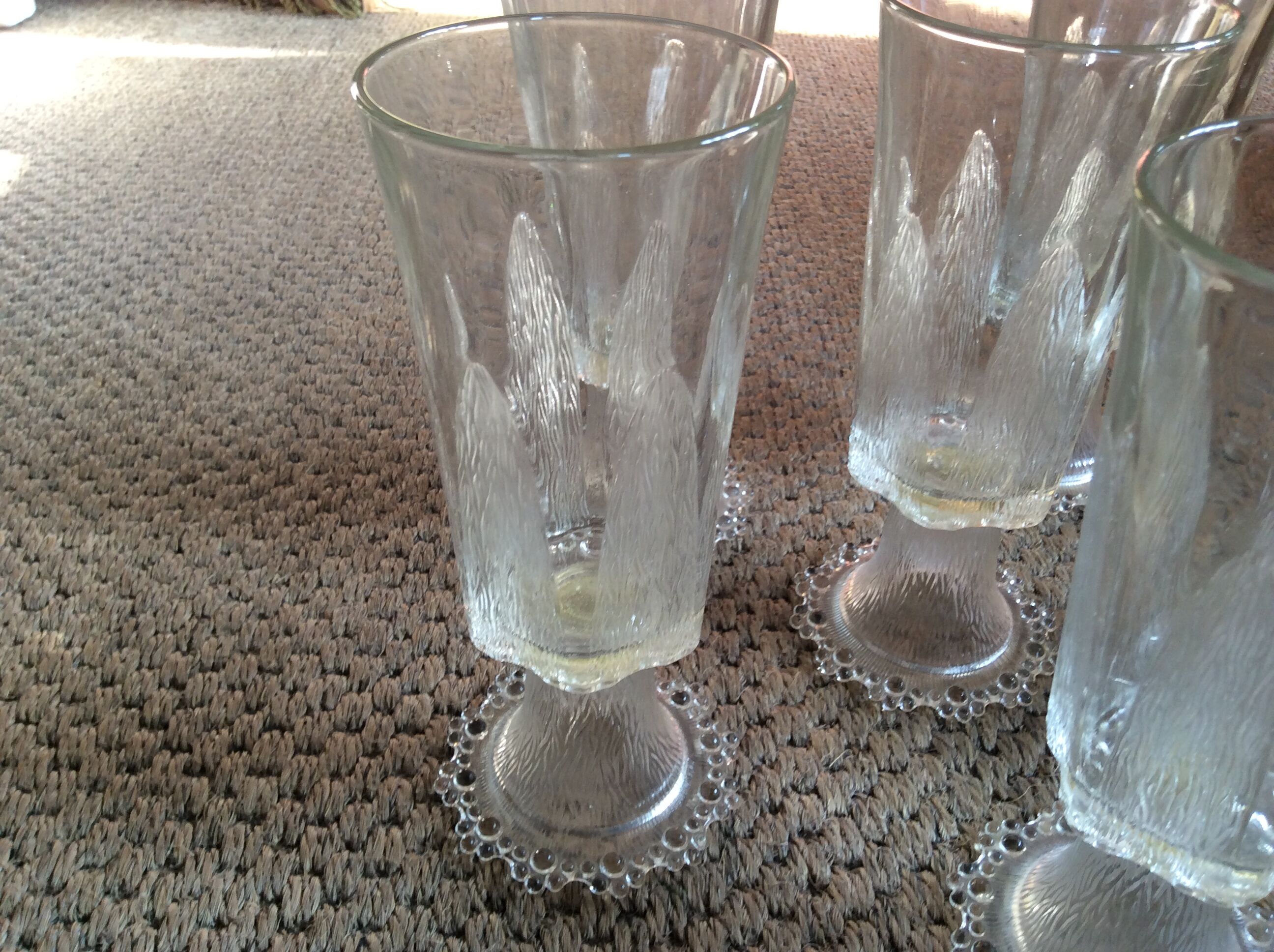 Series of 6 glasses