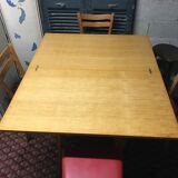 Side table butterfly vintage compass feet year 50/60