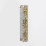 Pair of Modern Italian Brass and Murano Glass Textured Wall Sconces