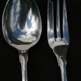 Christofle serving cutlery (fork / spoon) vendôme shell