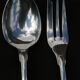 Christofle serving cutlery (fork / spoon) vendôme shell