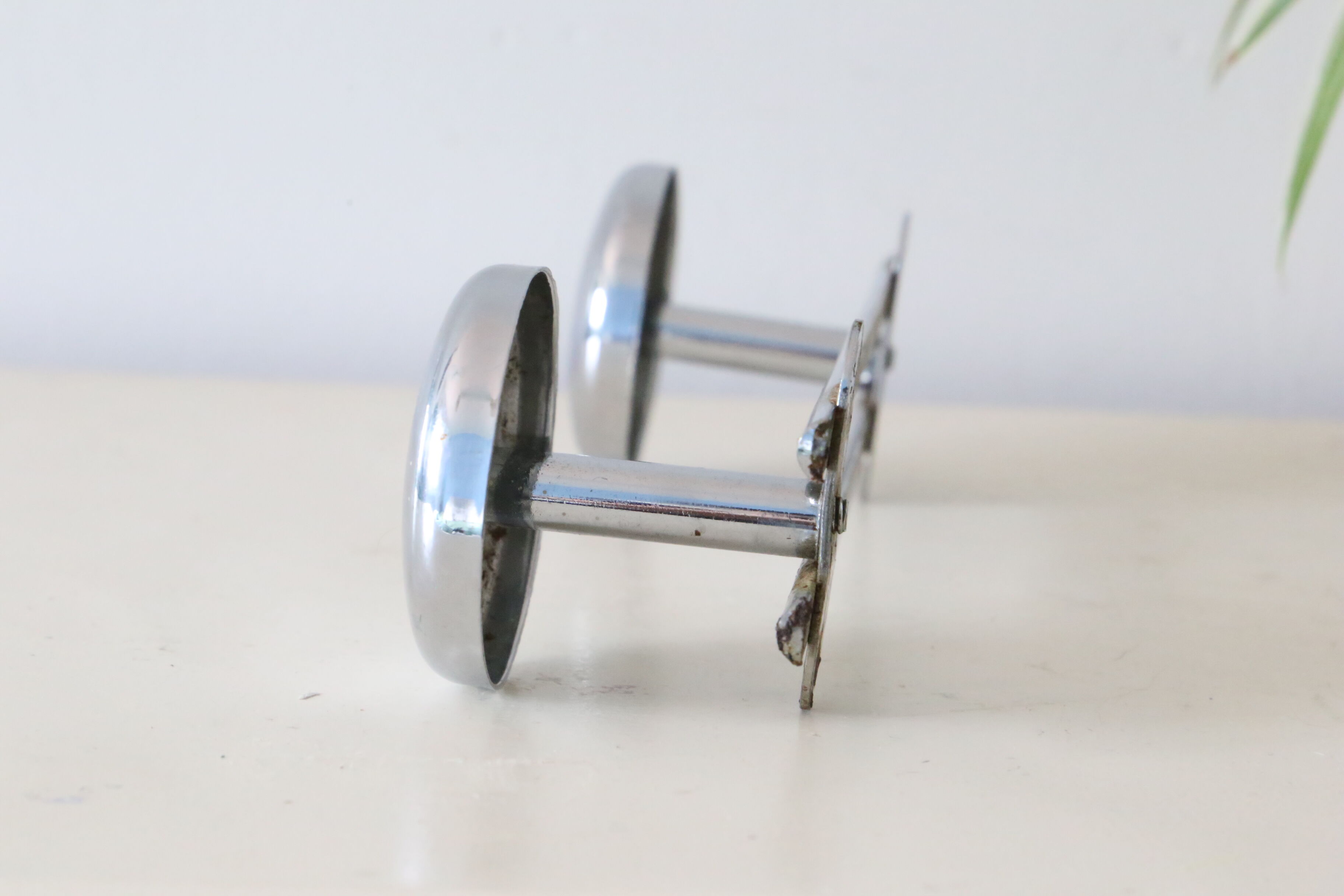 Chrome aluminum coat rack, vintage