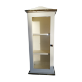Vitrine en bois peint