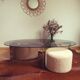 Table basse vintage années 70 Bauhaus Paul Legeard