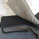 Scandinavian long chair design Ingmar und Knut Relling black leather 70s