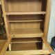 Bahut high in solid alder with bar