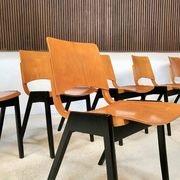 Model P7 Stackable Dining Chairs by Roland Rainer for Pollak, Set of 6