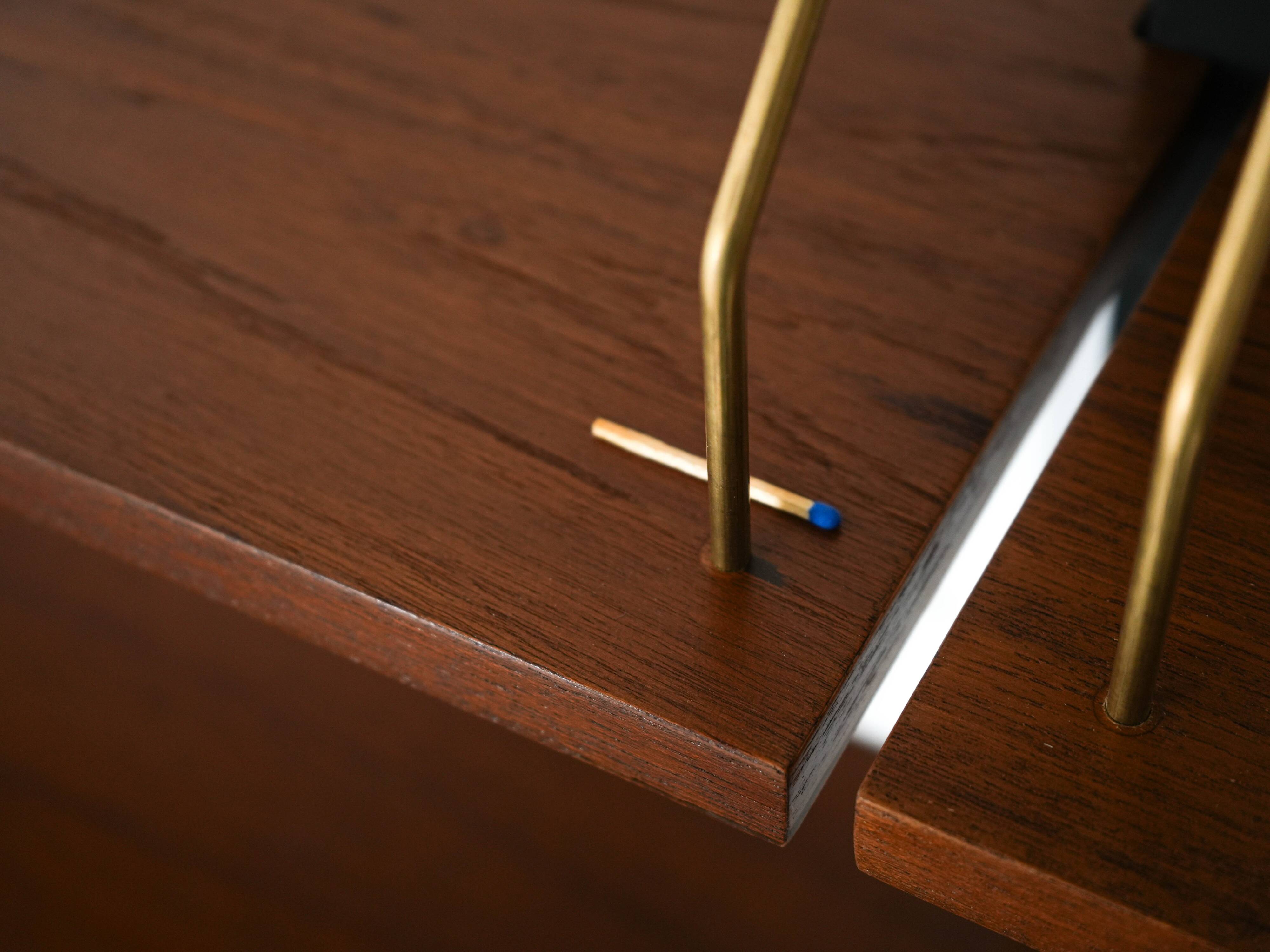 Teak wall unit PS System, Danish design, 1960s, manufactured by Randers Møb