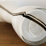 Vintage opaque glass vase