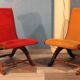 Paire de fauteuils chauffeuses vintage