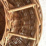 Bar basket or plant holder in woven wicker