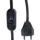 Handmade Søholm ceramic table lamp with jute lampshade / Danish Design