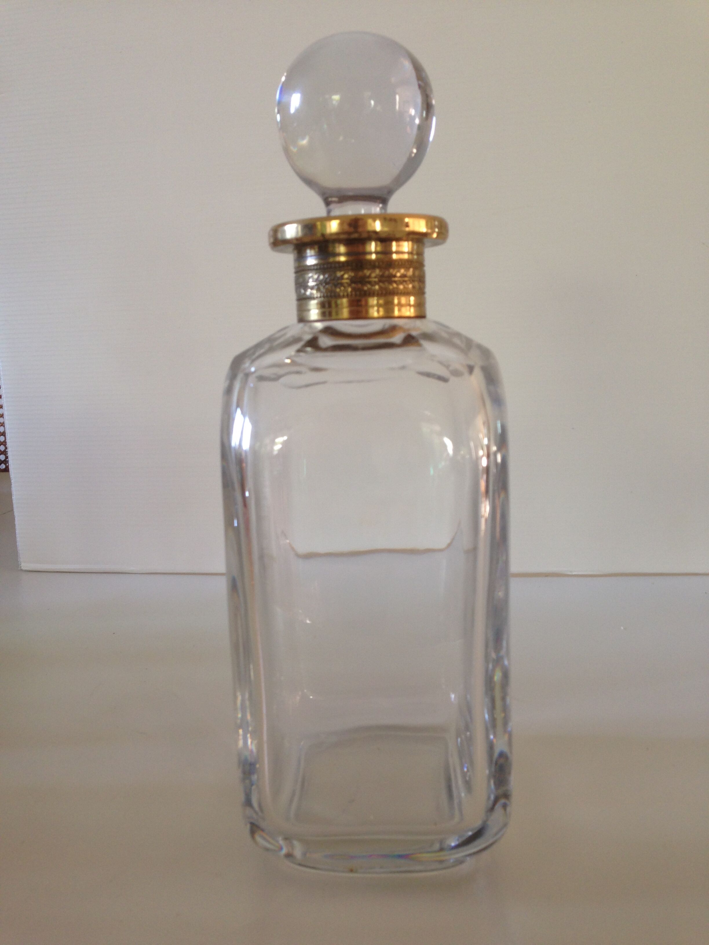 Crystal whiskey decanter