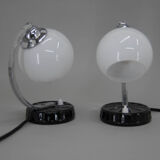 Ensemble de deux lampes de table art déco, années 1930