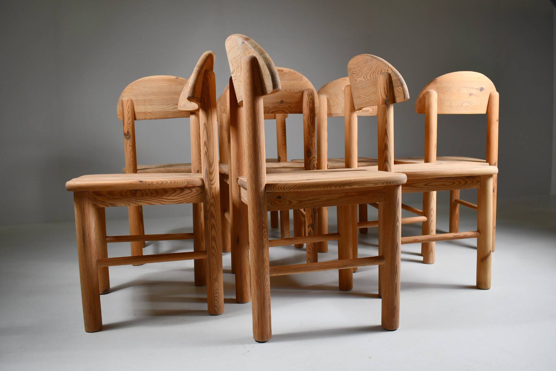Set of 8 dining chairs by Rainer Daumiller. Denmark, 1970s.