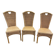 3 rattan and bamboo chairs