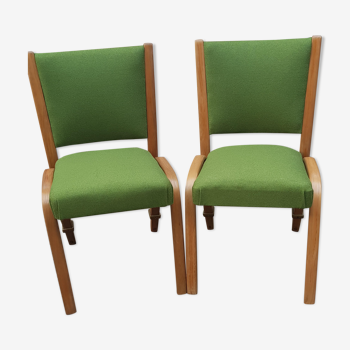 Pair of Bow wood Steiner chairs